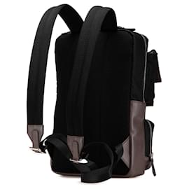 Fendi-Fendi Brown Zucca Canvas and Nylon Multi Pocket Backpack-Brown