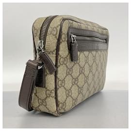 Gucci-Gucci Clutch Bag GG Supreme 73956-Brown