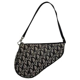 Christian Dior-Christian Dior Trotter Saddle Bag-Black