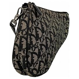 Christian Dior-Christian Dior Trotter Saddle Bag-Black