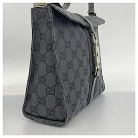 Gucci-Gucci Shoulder Bag GG Canvas Jackie 001 3734-Black