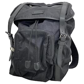 Gucci-Gucci Black Nylon Backpack-Black