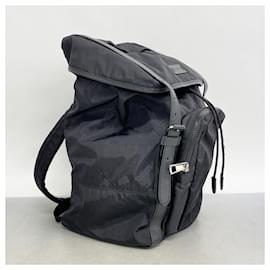 Gucci-Gucci Black Nylon Backpack-Black