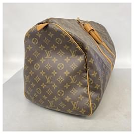 Louis Vuitton-Louis Vuitton Monogram Keepall 55 Boston Bag-Brown