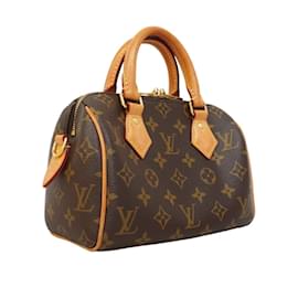 Louis Vuitton-Louis Vuitton Monogram Speedy Bandouliere 20 Handbag-Brown,Beige