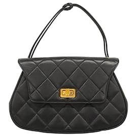 Chanel-Chanel Black Lambskin Handbag-Black
