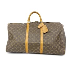 Louis Vuitton-Bolsa Boston Keepall 60 Monograma Louis Vuitton-Marrom