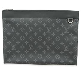 Louis Vuitton-Louis Vuitton Monogram Eclipse Clutch Bag-Black