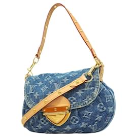 Louis Vuitton-Bolsa de Ombro Sunset em Denim Monogram Louis Vuitton-Azul