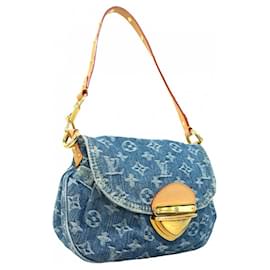 Louis Vuitton-Bolsa de Ombro Sunset em Denim Monogram Louis Vuitton-Azul