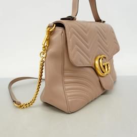 Gucci-Gucci GG Marmont Handbag-Beige