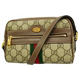 Gucci-Gucci Ophidia Shoulder Bag-Brown