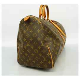 Louis Vuitton-Bolsa Boston Keepall 50 Monograma Louis Vuitton-Marrom