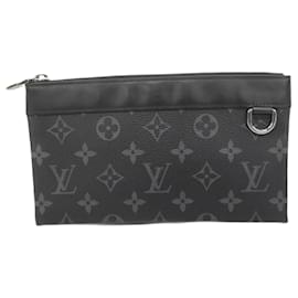Louis Vuitton-Louis Vuitton Monogram Eclipse Pouch-Black
