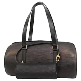 Louis Vuitton-Bolsa Louis Vuitton Epi Soufflot em Noir-Preto