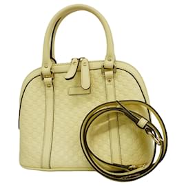 Gucci-Gucci Handbag Micro Guccissima-Cream