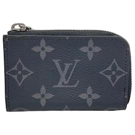 Louis Vuitton-Louis Vuitton Monogram Eclipse Coin Case-Black