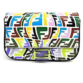 Fendi-Porte-clés Fendi Nano Baguette et mini sac croisé-Multicolore