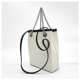 Balenciaga-Balenciaga Duty Free Chain Handle Bag -White