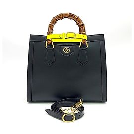 Borsa Tote Gucci Diana Bamboo Piccola Nero