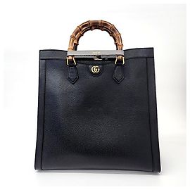 Gucci Diana Große Tragetasche Schwarz