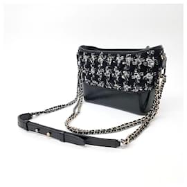 Chanel-Chanel Tweed Gabrielle Hobo Bag New Medium -Black