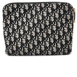 Dior-Christian Dior Oblique Pouch -Green