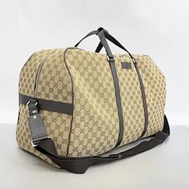 Gucci-Gucci Boston Bag GG Canvas-Brown