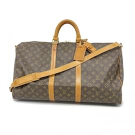Louis Vuitton-Louis Vuitton Boston Bag Monogram Keepall Bandouliere 55-Brown