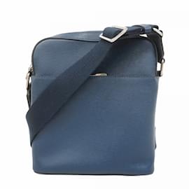 Louis Vuitton-Louis Vuitton Taiga Anton Shoulder Bag-Blue