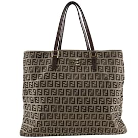 Fendi-Fendi Zucchino Handbag-Brown