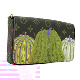 Louis Vuitton-Carteira Pochette Felicie Monograma Louis Vuitton-Marrom,Multicor