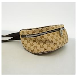Gucci-Gucci Body Bag GG Canvas 630915-Brown