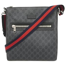 Gucci-Gucci Shoulder Bag GG Supreme 474137-Black