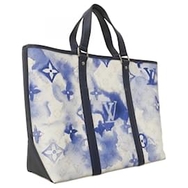 Louis Vuitton-Louis Vuitton Monogram Watercolor Tote Bag-Blue
