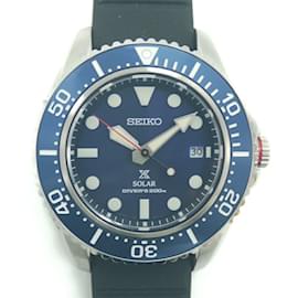 Seiko-SEIKO PROSPEX Diver Scuba SBDJ055 Solar Blue Dial Wristwatch-Other