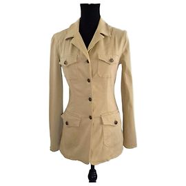 Giacca sahariana beige Moschino anni '90 Beige