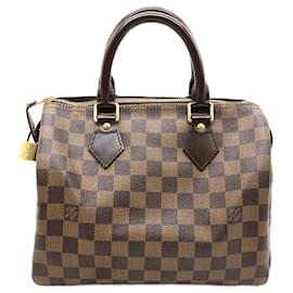 Louis Vuitton-Louis Vuitton Speedy 25 Handbag-Brown,Damier ebene