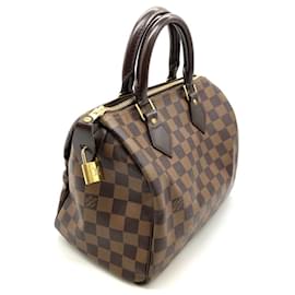 Louis Vuitton-Louis Vuitton Speedy 25 Handbag-Brown,Damier ebene