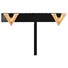 Louis Vuitton-Louis Vuitton Essential V Earrings-Golden