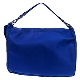 Fendi-Fendi Blue Nylon Handbag-Blue