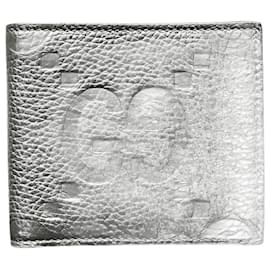 Gucci-GUCCI Maxi GG 739479 Bi-fold Wallet-Black