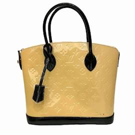 Louis Vuitton-Louis Vuitton Vernis Lockit PM Handbag-Beige,Other