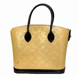 Louis Vuitton-Louis Vuitton Vernis Lockit PM Handbag-Beige,Other