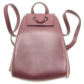 Mochila de mano de la línea Must de Cartier Burdeos
