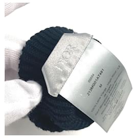 Christian Dior-Christian Dior Bicolor CD Logo Gloves-Brown,Black