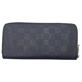 Louis Vuitton-Louis Vuitton Zippy Wallet Vertical-Navy blue
