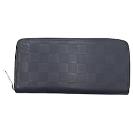 Louis Vuitton-Louis Vuitton Zippy Wallet Vertical-Navy blue
