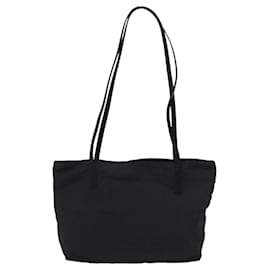 Fendi-FENDI Zucca Canvas Hand Bag Black Auth 108264-Black