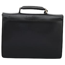 Bally-BALLY Business Bag Leather 2way Black Auth ac3647-Black